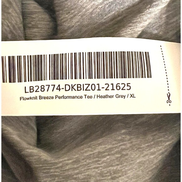 QUINCE Flowknit Breeze Performance Tee Shirt Heather Grey Stretch Men's Size XL - Picture 5 of 5